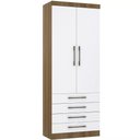 Ver imagem 1 de Guarda-roupa Modulado 90cm 2 Portas 4 Gavetas Paris Luciane