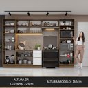 Ver imagem 6 de Armário de Cozinha Completa 330cm Rustic/Branco Stella Madesa 02
