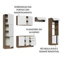 Ver imagem 5 de Armário de Cozinha Completa 330cm Rustic/Branco Stella Madesa 02