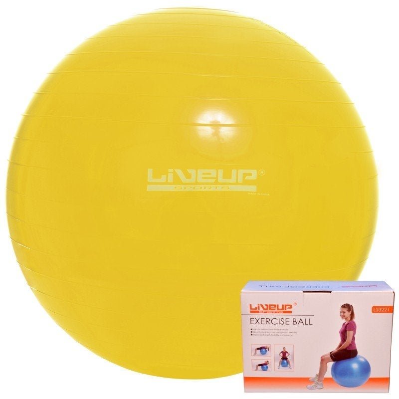 Bola Suíça para Pilates 75 cm LIVEUP LS3221 75 Amarelo - 2