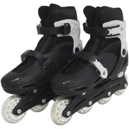 Patins Roller In Line 4 Rodas Infantil Masculino Feminino + Acessórios Preto Importway BW-019-PT PRE - 5 Patins Roller In Line 4 Rodas Infantil Masculino Feminino + Acessórios Preto Importway BW-019-PT PRE - 5