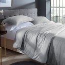 Ver imagem 2 de Capa Duvet 300 Fios Kacyumara Prata Super King 320x270cm