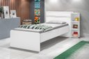 Ver imagem 1 de Cama Baú Ja Solteiro com Prateleiras Laterais para Decoração 2 Gavetas 100% Mdf com Estrado em Madei