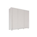 Ver imagem 1 de Guarda Roupa Casal Panamá 3 Portas 4 Gavetas Salleto Branco