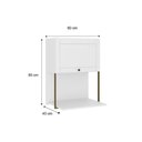 Ver imagem 2 de Armário de Cozinha Modulado Bella 2605 C/ 1 Porta 60cm Branco - Carraro