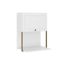 Ver imagem 1 de Armário de Cozinha Modulado Bella 2605 C/ 1 Porta 60cm Branco - Carraro