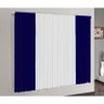 Cortina Versátil 4.00x2.50m - Azul marinho e branco - 1