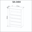 Ver imagem 5 de Sapateira Multiuso com Gaveta Tecnomobili Amêndoa - Sa3404
