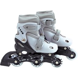 Patins Roller Cinza Tamanho P 31 34 Mor - 1