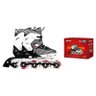 Patins Roller Profissional Cinza M (35-38) Mor - 40600161 - 2