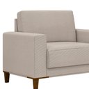 Ver imagem 4 de Poltrona Decorativa 94cm Chili Linho Off White - Sallar Home