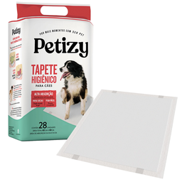 Tapete Higiênico Cães Pet 60x60 28un Descartável Fralda Cachorro - 1 Tapete Higiênico Cães Pet 60x60 28un Descartável Fralda Cachorro - 1