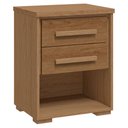Ver imagem 1 de Mesa de Cabeceira 2 Gavetas Angra Rimo Carvalho/jequitibá