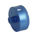 Ver imagem 2 de Serra Copo Diamantada 102mm Para Porcelanato Ceramica Marmore Encaixe Rosca M14 Para Esmerilhadeira