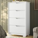 Ver imagem 7 de Cômoda para Quarto 4 Gavetas 70cm Sole Flex Branco/freijó - Albatroz