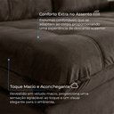 Ver imagem 5 de Sofá Califórnia Retrátil e Reclinável 4 Lugares 2,30m com Molas Ensacadas e Pillow Marrom