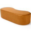 Ver imagem 6 de Puff Decorativo Orgânico para Living Quarto 140cm Orbit W01 Couríssimo Whisky - Lyam Decor