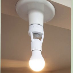 Soquete Sensor de Presença para Lampada E27 Movimento 360 Graus Iluminaçao Automatica Fotocelular Ca - 2