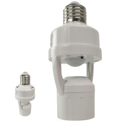 Soquete Sensor de Presença para Lampada E27 Movimento 360 Graus Iluminaçao Automatica Fotocelular Ca - 1