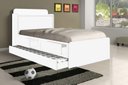 Ver imagem 1 de Cama Tamires Solteiro 0,88cm com Auxiliar Branco - Cambel