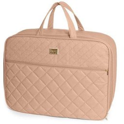 Mala Maternidade com Alça Fixa Matelassê XG Nude - Hug Baby - 1 Mala Maternidade com Alça Fixa Matelassê XG Nude - Hug Baby - 1