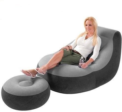 Poltrona Inflável Ultra Lounge Com Pufe Intex - 4