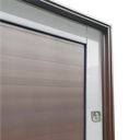 Ver imagem 5 de Porta Pivotante Alumínio Lamb.Evolution c/Pux.e.Elite Mix Corten 216x100 Brimak