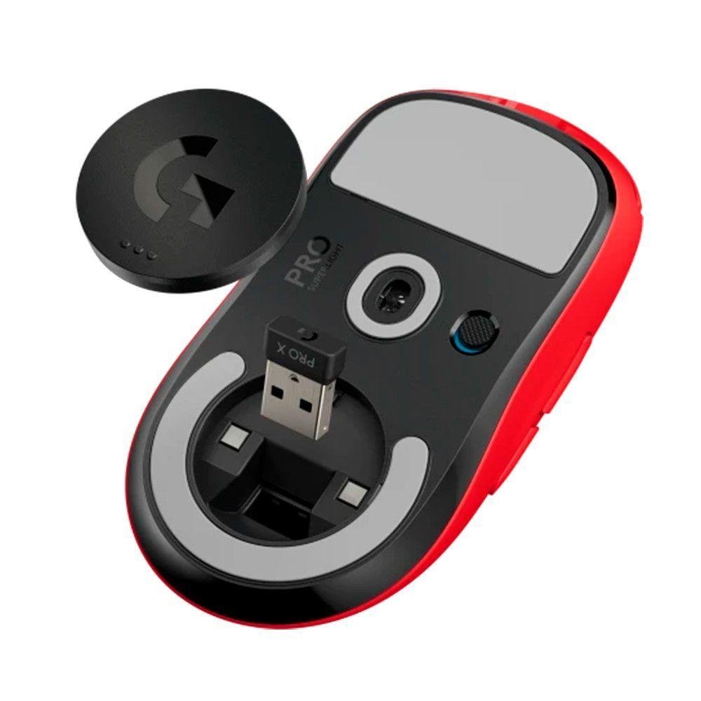 Mouse Gamer sem Fio Logitech G Pro X Superlight Usb Vermelho - 5