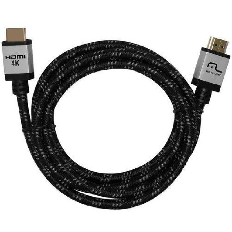 Cabo HDMI 2.0 4K Nylon 3M - Multilaser - 1