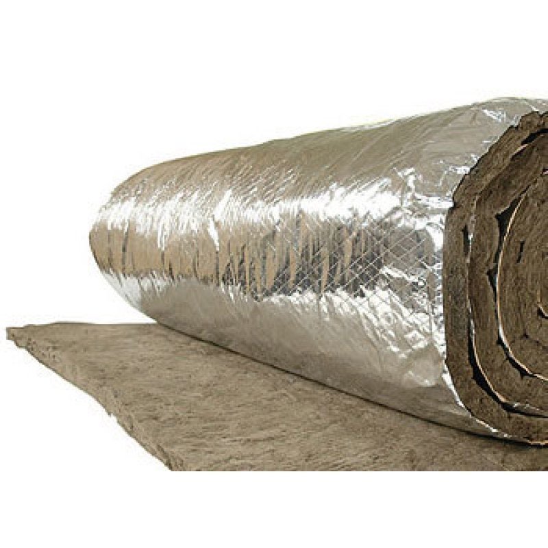 Manta Lã de Rocha Aluminizada Rockfibras Dens 32 X 50mm C/ 9,60m2 - 1
