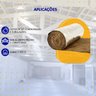 Manta Lã de Rocha Aluminizada Rockfibras Dens 32 X 50mm C/ 9,60m2 - 6