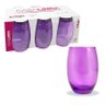 Jogo Copo De Vidro Lilás Bellagio 450 Ml Com 6 Copos - Casa Linda - 1