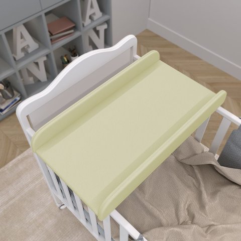 Trocador de Fraldas Almofadado para Berço Corino Bege - Lyam Decor