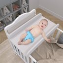 Ver imagem 2 de Trocador de Fraldas Almofadado para Berço Corino Branco - Lyam Decor