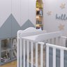 Trocador de Fraldas Almofadado para Berço Corino Branco - Lyam Decor - 6