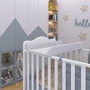 Ver imagem 6 de Trocador de Fraldas Almofadado para Berço Corino Branco - Lyam Decor