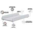 Ver imagem 4 de Trocador de Fraldas Almofadado para Berço Corino Branco - Lyam Decor