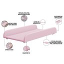Ver imagem 5 de Trocador de Fraldas Almofadado para Berço Corino Rosa - Lyam Decor