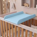 Ver imagem 1 de Trocador de Fraldas Almofadado para Berço Corino Azul - Lyam Decor