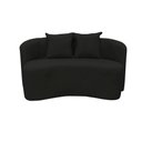 Ver imagem 3 de Sofá Decorativo Montreal 150cm Orgânico Suede Preto