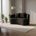 Ver imagem 2 de Sofá Decorativo Montreal 150cm Orgânico Suede Preto