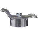 Ver imagem 6 de Kit 4 Chapinhas Chapa Inclinada 10º com Tubo Fixação Pés Palito Rosca 5/16 Zincada G59
