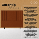 Ver imagem 7 de Cabeceira Suede 140 cm Casal Moderna Frame Estofada Cama Box:Terracota