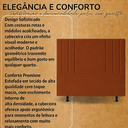 Ver imagem 6 de Cabeceira Suede 140 cm Casal Moderna Frame Estofada Cama Box:Terracota