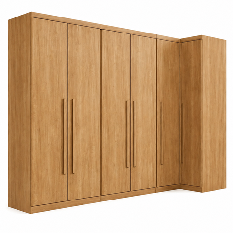 Guarda-Roupa Modulado Dallas 6 Portas 3 Gavetas com Cabideiros