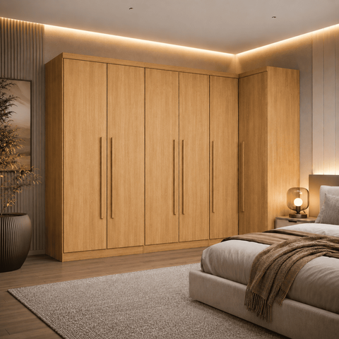 Guarda-Roupa Modulado Dallas 6 Portas 3 Gavetas com Cabideiros