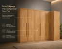 Ver imagem 6 de Guarda-Roupa Modulado Dallas 6 Portas 3 Gavetas com Cabideiros