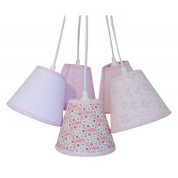 Luminária Pendente Menina Crie Casa Tons de Rosa - 2