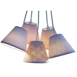 Luminária Pendente Menina Crie Casa Tons de Rosa - 1