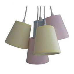 Lustre Pendente Cacho 5 Cúpulas Candy Colors - 1 Lustre Pendente Cacho 5 Cúpulas Candy Colors - 1